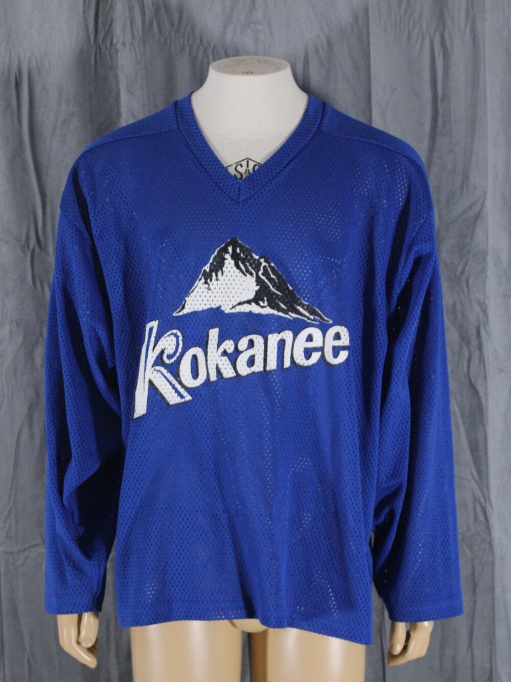 Vintage Local Hockey jersey - Kokanee Beer Screened Graphic - Men's XL